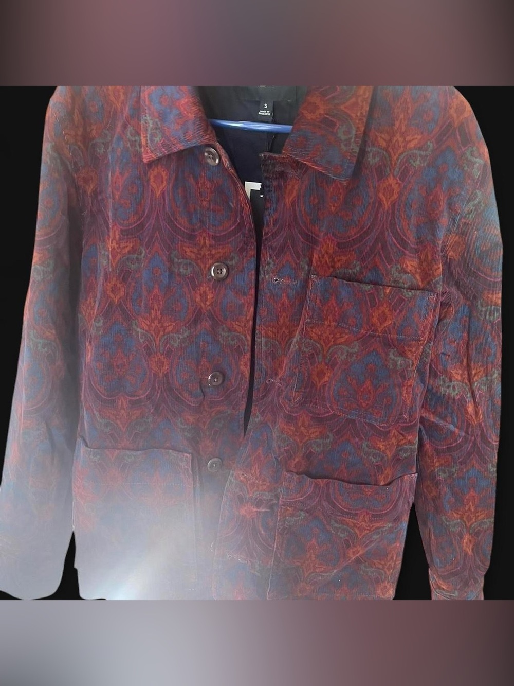 Banana Republic Red and Blue Paisley Blazer